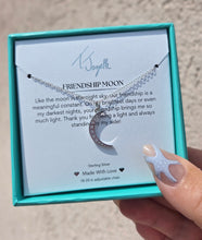 Load image into Gallery viewer, "Friendship Moon" Silver Necklace - TJazelle