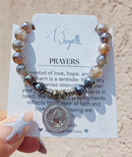 Load image into Gallery viewer, Prayers CZ Silver Charm Bracelet - TJazelle