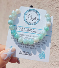 Load image into Gallery viewer, Aqua Agate Calming Stacker - TJazelle