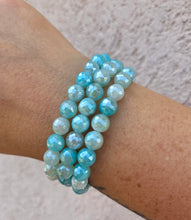 Load image into Gallery viewer, Aqua Agate Calming Stacker - TJazelle