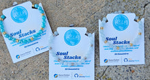 Load image into Gallery viewer, Gold with Blue Amazonite Charity Soul Stacker - The Jimmy Fund Charity Bracelet