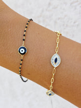 Load image into Gallery viewer, Evil Eye Chain Bracelet - Gold Plated