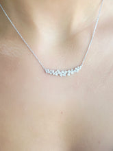 Load image into Gallery viewer, 1.55 CT Cluster Diamond Necklace - 14k White Gold