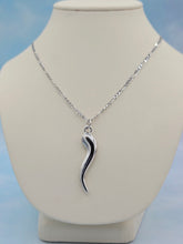 Load image into Gallery viewer, Italian Horn Necklace - Sterling Silver