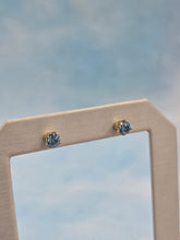Load image into Gallery viewer, Blue Diamond Lab Earrings