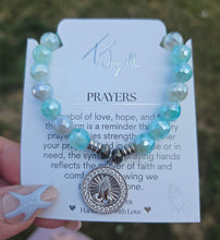 Load image into Gallery viewer, Prayers CZ Silver Charm Bracelet - TJazelle