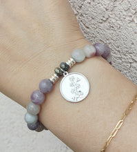 Load image into Gallery viewer, "Cherry Blossom" Silver Charm Bracelet - TJazelle