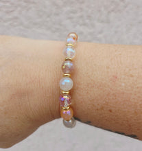Load image into Gallery viewer, Strawberry Quartz &amp; Gold Empowered Elegance Beaded Bracelet - TJazelle