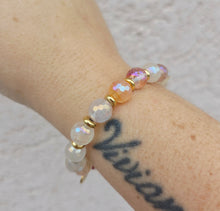 Load image into Gallery viewer, Strawberry Quartz &amp; Gold Empowered Elegance Beaded Bracelet - TJazelle