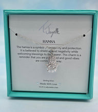 Load image into Gallery viewer, Hamsa Silver TJazelle Necklace