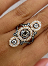 Load image into Gallery viewer, Le Vian Chocolatier® Ring featuring 1 1/2 cts. Chocolate Diamonds®, 3/8 cts. Vanilla Diamonds® set in 14K Strawberry Gold®