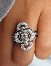 Load image into Gallery viewer, Le Vian Chocolatier® Ring featuring .30 cts. Chocolate Diamonds®, .56 Vanilla Diamonds® set in 14K Vanilla Gold®
