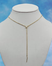 Load image into Gallery viewer, Y Adjustable Cable Chain - 14K Yellow Gold