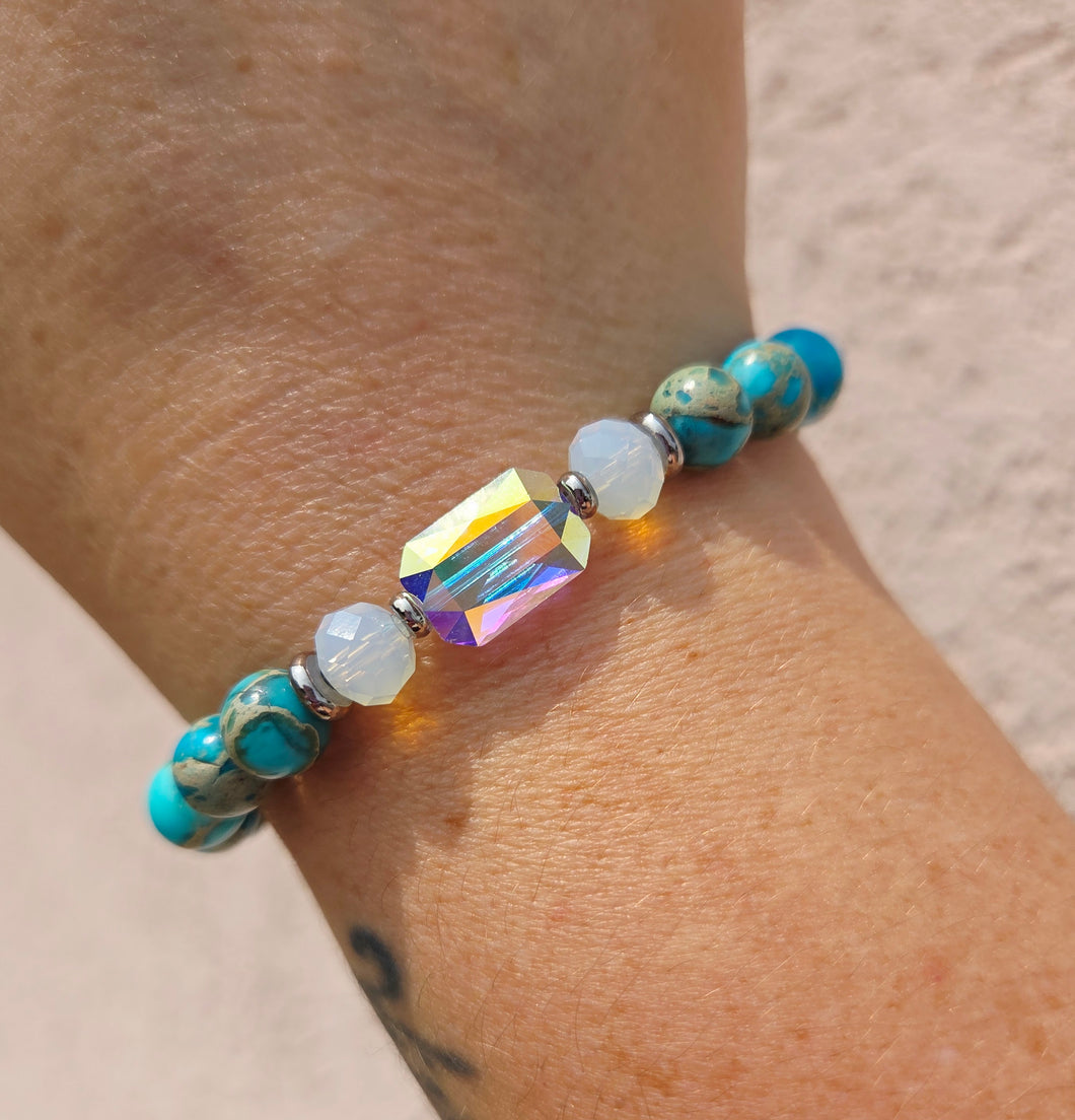 Adrian on Imperial Jasper Beaded Bracelet - Stash