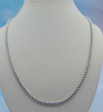Load image into Gallery viewer, 24” Round Box Chain - Sterling Silver