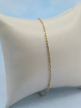 Load image into Gallery viewer, 9.5” Chain Link Anklet - 14K Yellow Gold