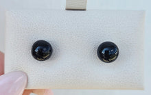 Load image into Gallery viewer, Onyx Ball Stud Earring - 14K Yellow Gold