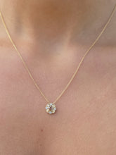 Load image into Gallery viewer, Chocolate Diamond Flower Necklace - Le Vian® Pendant - 14K Yellow Gold