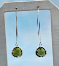 Load image into Gallery viewer, Olive - Gemstone Threader Earring