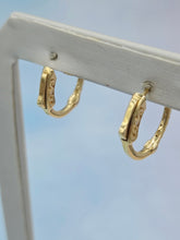 Load image into Gallery viewer, .40 Carat Diamond Hoops with Safety Lock - 18K Yellow Gold