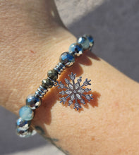 Load image into Gallery viewer, "Snowflake" CZ Charm Bracelet - TJazelle Holiday Collection