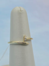 Load image into Gallery viewer, Nail Ring w/Diamonds - 14K Yellow Gold