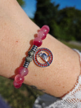 Load image into Gallery viewer, Garnet CZ Cardinal Beaded Bracelet - TJazelle