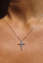 Load image into Gallery viewer, 1 Carat Diamond Cross Pendant &amp; Chain Necklace - 14K Yellow Gold