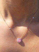 Load image into Gallery viewer, Pink Sapphire Necklace - 14K Rose Gold