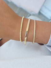 Load image into Gallery viewer, Skinny Disco Diamond Cut Ball Bracelet- 14K Yellow Gold