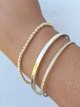 Load image into Gallery viewer, Skinny Disco Diamond Cut Ball Bracelet- 14K Yellow Gold