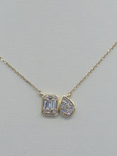 Load image into Gallery viewer, The Perfect Pair "Toi Et Moi" Necklace  - 14K Gold