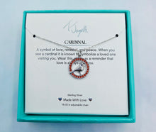 Load image into Gallery viewer, Silver Garnet Cardinal Necklace - TJazelle