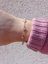 Load image into Gallery viewer, Mother of Pearl Clovers Bracelet - Our Whole Heart *Retired Style*