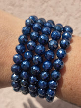 Load image into Gallery viewer, Creativity - Navy Blue Agate Sparkle Stacker - TJazelle