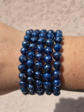 Load image into Gallery viewer, Creativity - Navy Blue Agate Sparkle Stacker - TJazelle