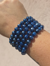 Load image into Gallery viewer, Creativity - Navy Blue Agate Sparkle Stacker - TJazelle