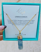 Load image into Gallery viewer, Limited Edition Blue Kyanite Druzy Necklace - TJazelle