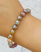 Load image into Gallery viewer, Mystic Brown/Yellow Agate Beaded Bracelet - Elena Michele