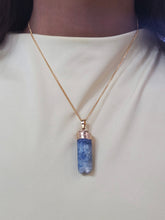 Load image into Gallery viewer, Limited Edition Blue Kyanite Druzy Necklace - TJazelle