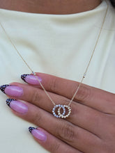 Load image into Gallery viewer, “Soulmates” Interlocking Circle Necklace-14K Gold