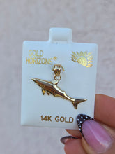 Load image into Gallery viewer, Shark Pendant Charm - 14K Yellow Gold