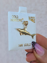 Load image into Gallery viewer, Shark Pendant Charm - 14K Yellow Gold
