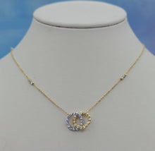 Load image into Gallery viewer, “Soulmates” Interlocking Circle Necklace-14K Gold