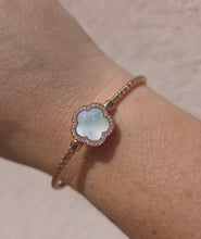 Load image into Gallery viewer, The Forget-Me-Not Italian Cuff Bangle Bracelet - Limited Edition