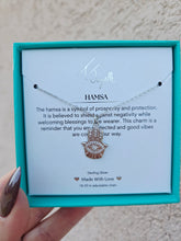 Load image into Gallery viewer, Hamsa Silver TJazelle Necklace