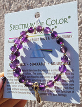 Load image into Gallery viewer, Amethyst Gold-Filled Bead Wrap by Wind &amp; Fire