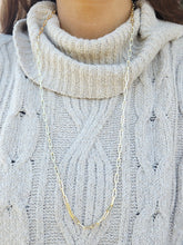 Load image into Gallery viewer, 30" Gold Plated Paperclip Necklace
