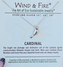 Load image into Gallery viewer, Cardinal Sterling Silver Dainty Necklace