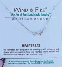 Load image into Gallery viewer, Heartbeat Sterling Silver Dainty Necklace